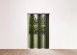 Lamelgardin sort 200 x 250 cm