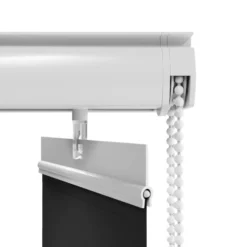 Lamelgardin sort 200 x 250 cm