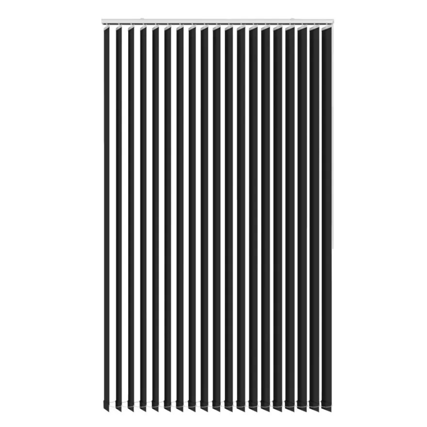 Lamelgardin sort 150 x 250 cm