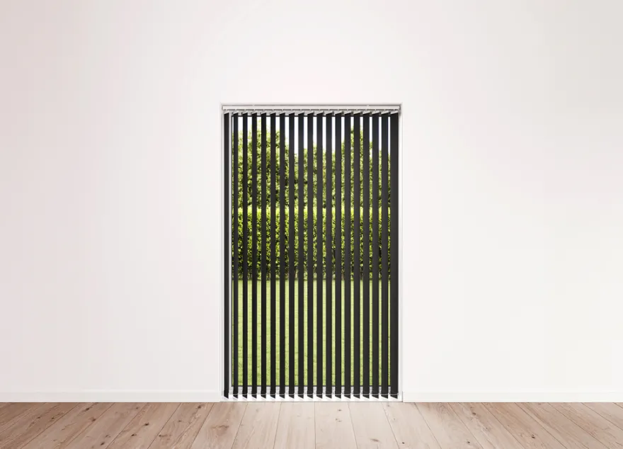 Lamelgardin sort 150 x 250 cm