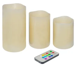 LED-bloklys med farveskift 3-pk.