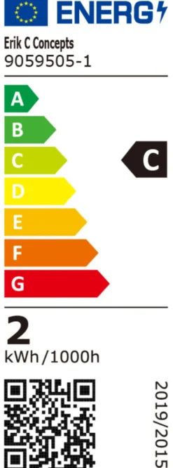 LED-filamentpære 1,5 W E27 2-pk.