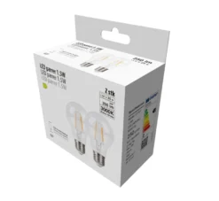 LED-filamentpære 1,5 W E27 2-pk.