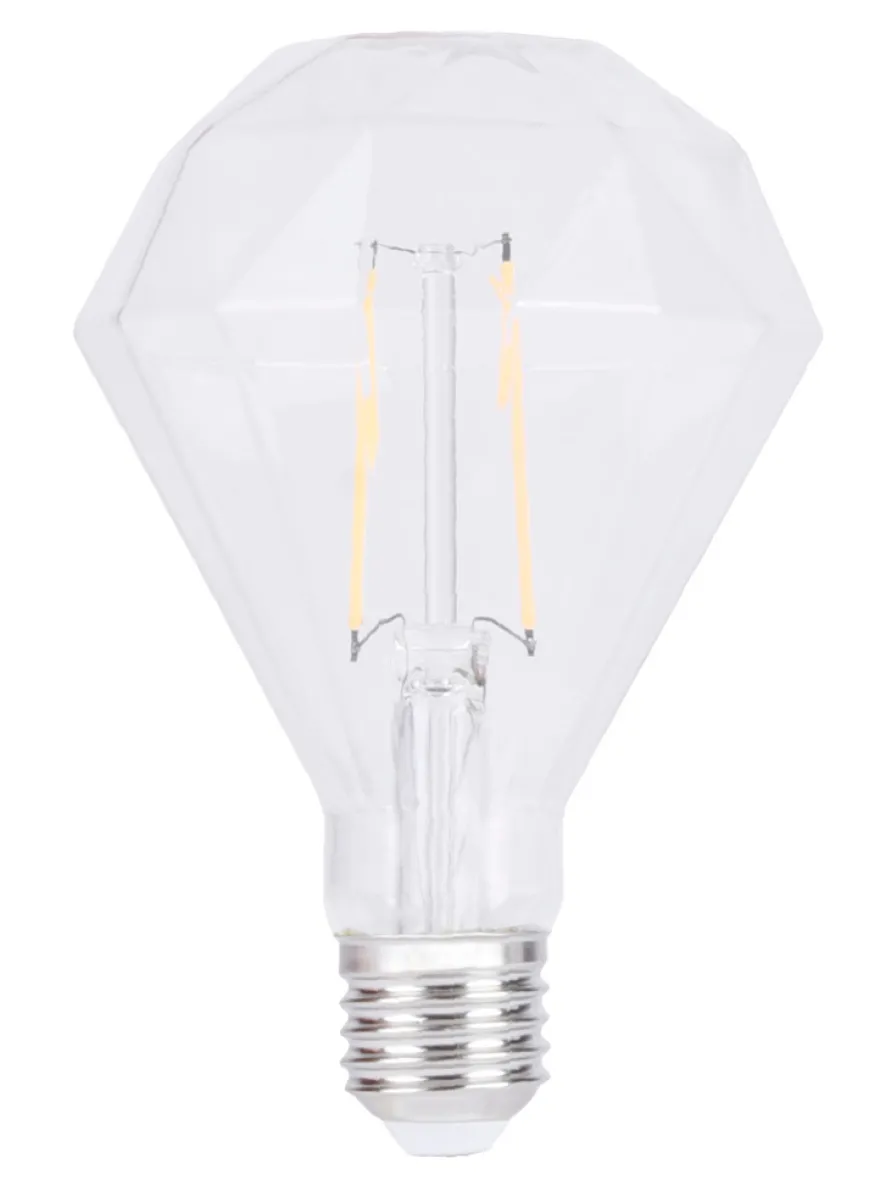 LED-filamentpære diamant 2 W E27