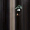 LED-lysskinne til akustikpanel sort 1 meter 4-pk.