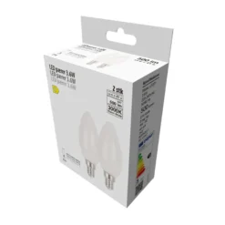 LED-pære kerte 3,6 W E14 2-pk.
