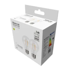 LED-pære standard 6,5 W E27 2-pk.