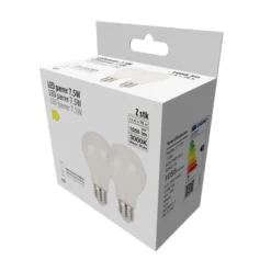LED-pære standard 7,5 W E27 2-pk.