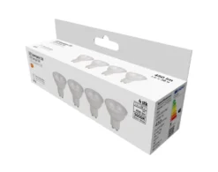 LED-spotpære GU10 5 W LED SMD 4-pk.