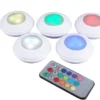 LED-spotsæt med farveindstilling og timer - 5 stk.