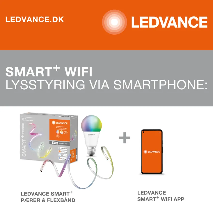 LEDVANCE SMART+ spotpære PAR16 farve GU10 5 W