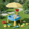 Legebord med parasol 14 dele