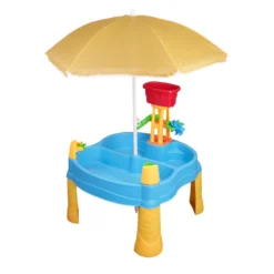 Legebord med parasol 14 dele