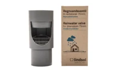 Lindsolutions regnvandsventil til nedløbsrør 75 mm