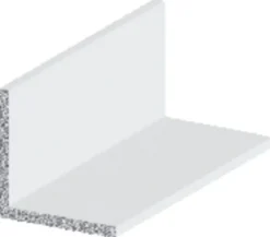 Listeprofil aluminium hvid 15 x 15 x 1000 mm