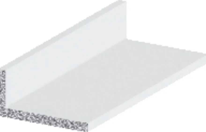 Listeprofil aluminium hvid 15 x 30 x 1000 mm