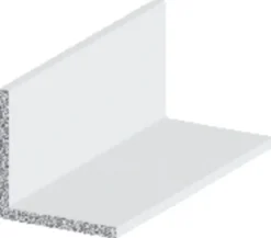 Listeprofil aluminium hvid 25 x 25 x 1000 mm
