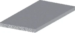 Listeprofil flad alu 2 x 25 x 1000 mm