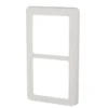 LK FUGA® designramme Base 63 2×1 modul lodret hvid