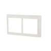 LK FUGA® designramme Soft 63 2×1 modul vandret hvid