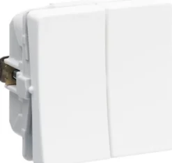 LK FUGA® dobbeltafbryder m/korrespondance hvid