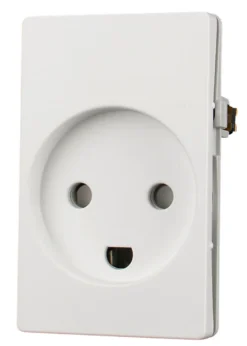 LK FUGA® stikkontakt m/jord hvid 1,5 modul