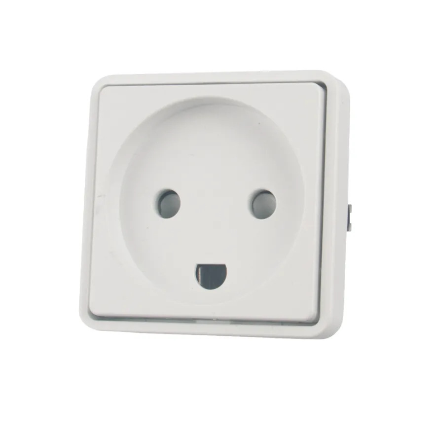 LK FUGA® stikkontakt m/jord hvid