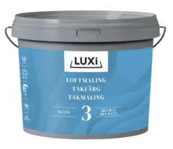 Loftmaling glans 3 hvid 4,5 liter - LUXI®