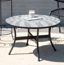 Loungebord Rom mosaik Ø76 cm - Sunlife®