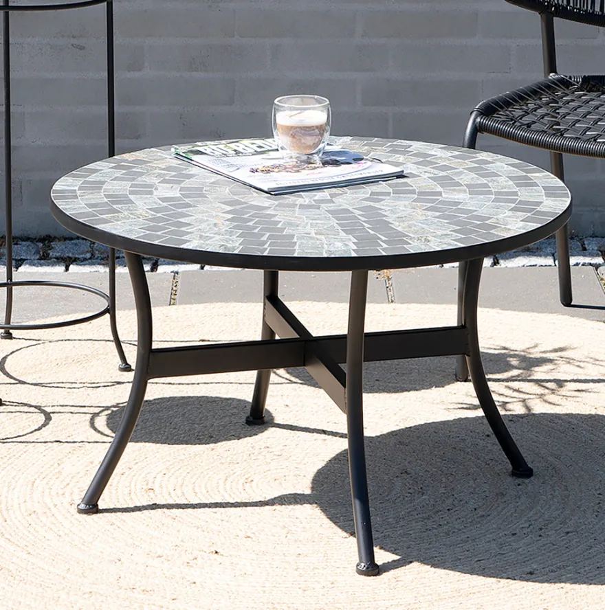 Loungebord Rom mosaik Ø76 cm - Sunlife®