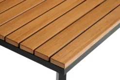 Loungesæt Tokyo 4 dele sort/grå/teak - Sunlife®