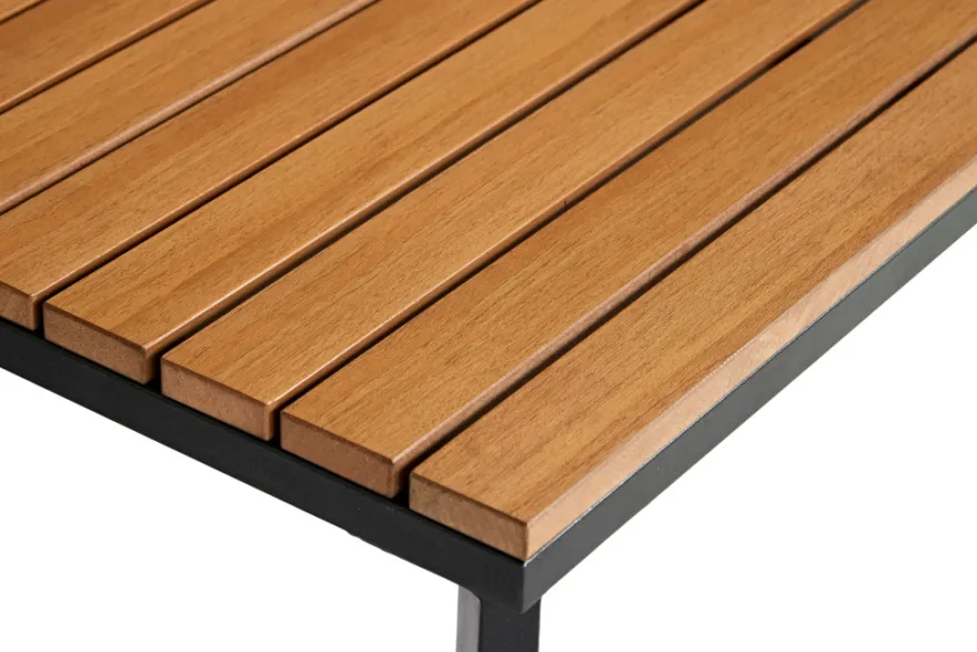 Loungesæt Tokyo 4 dele sort/grå/teak - Sunlife®