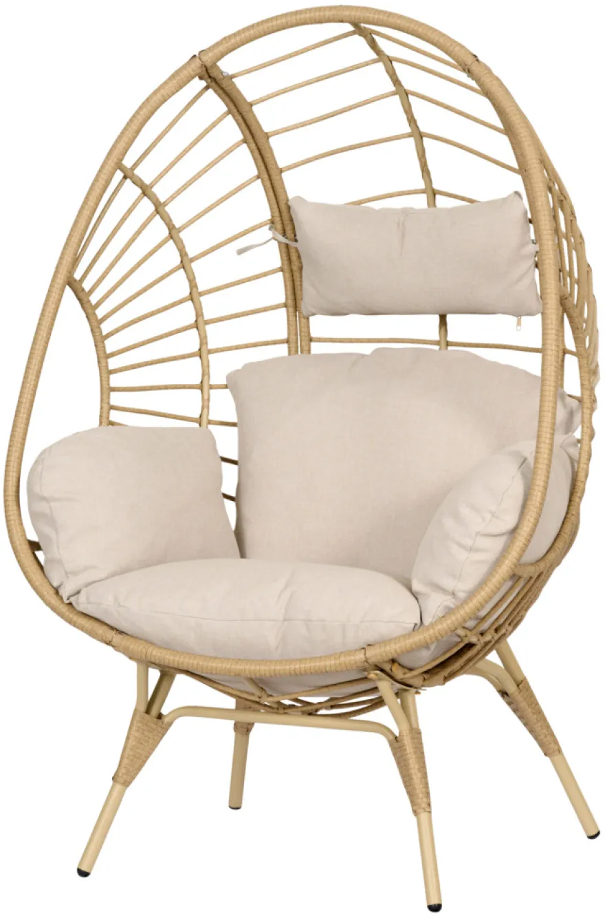 Loungestol Hawaii rattan natur - Sunlife®