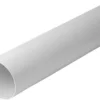 Luftkanal hvid Ø125 x 500 mm