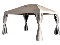 Luksus pavillon 3 x 4 m beige og sort