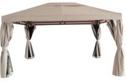 Luksus pavillon 3 x 4 m beige og sort