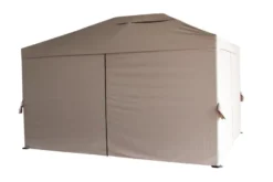 Luksus pavillon 3 x 4 m beige og sort