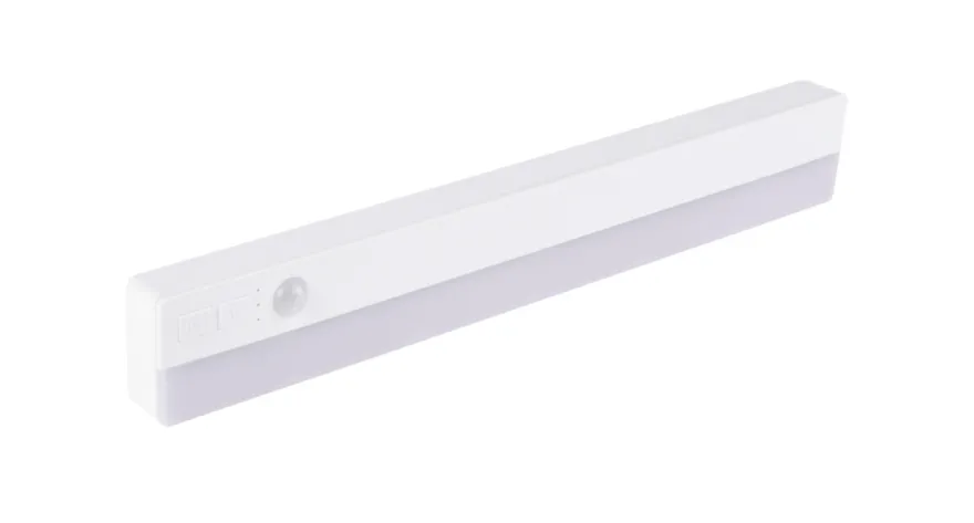 Lysskinne m/LED og sensor hvid L: 275 mm