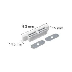 Magnetlås 69 x 15 mm 2 stk.