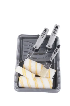 Malerrulle- og penselsæt 10/18 cm 7 dele - LUXI®