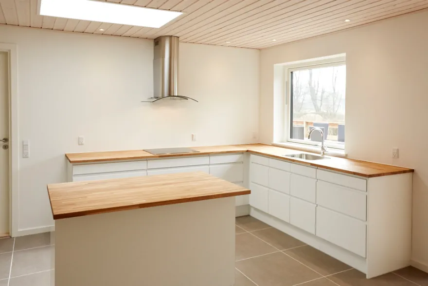 Massiv bordplade i eg - 26 mm x 61 x 242 cm