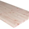 Massiv bordplade i fyr - 25 mm x 62 x 242 cm