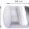 Møbelgreb cylinder 19 mm krom 2 stk.