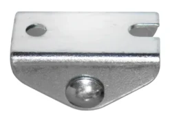 Møbelhjul buk fast sort 15 mm