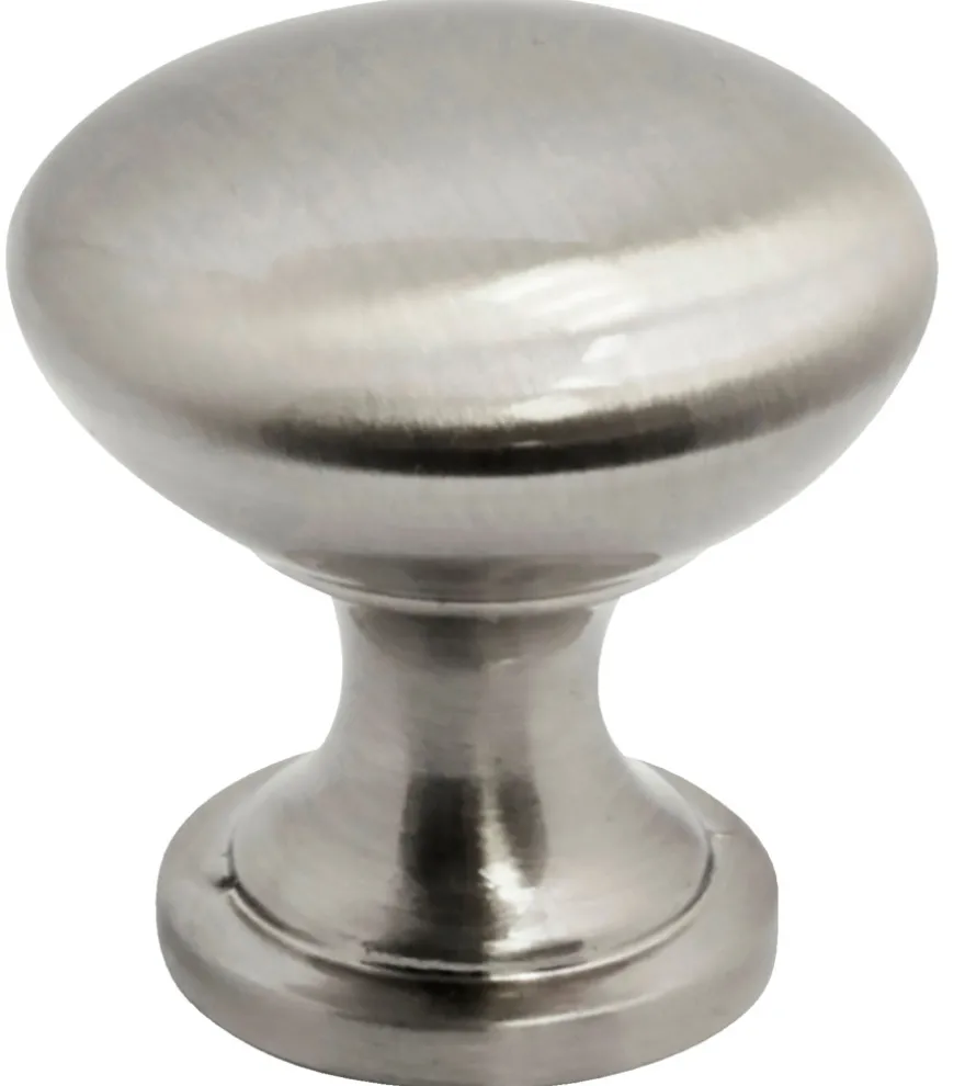 Møbelknop satinfinish Ø27,5 mm