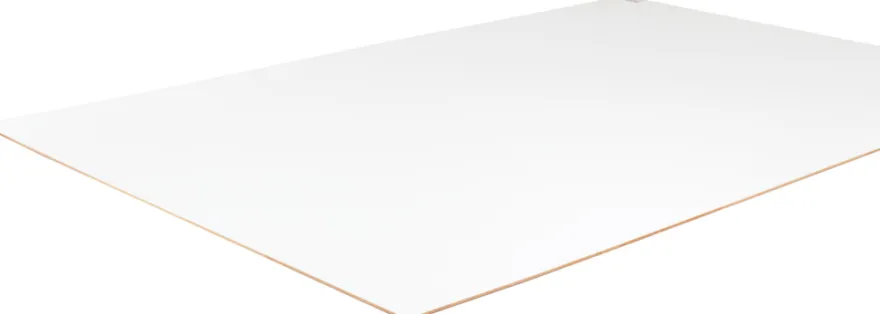 MDF plade 3 mm hvid - 80 x 120 cm
