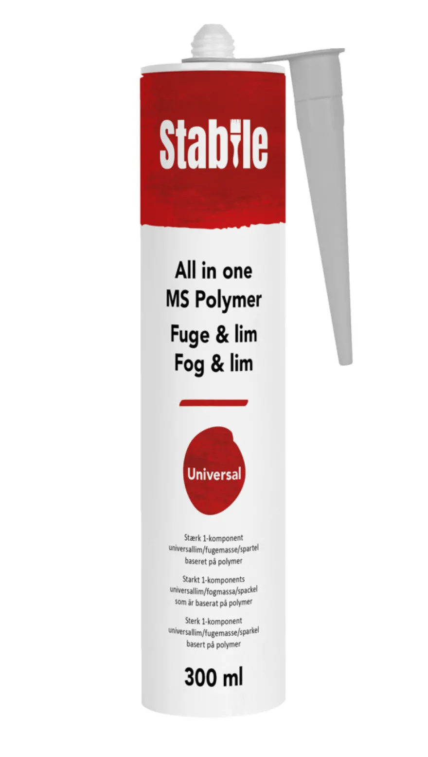 MS fuge all in one grå 300 ml - Stabile®