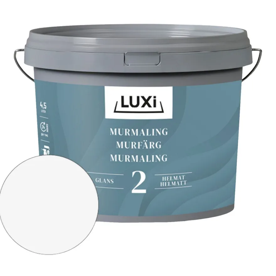Murmaling kalkhvid 4,5 liter - LUXI®