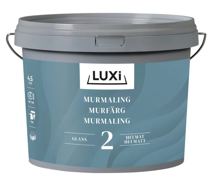 Murmaling kalkhvid 4,5 liter - LUXI®