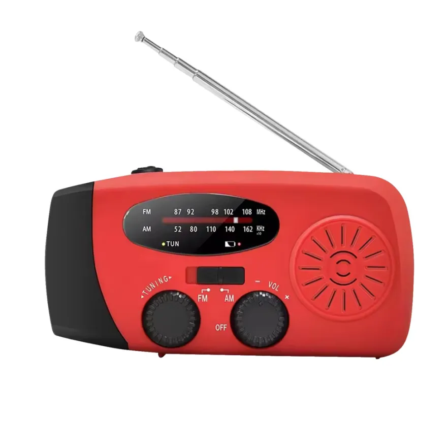 Nødradio m/lygte og powerbank